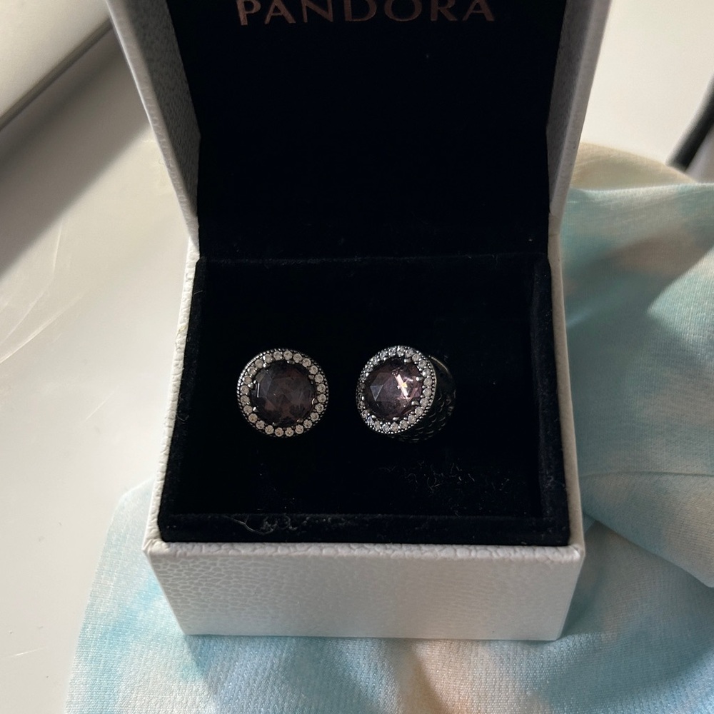 Pandora Purple and Silver Bracelet Charm - Picture 5 of 5